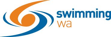 Swimming WA blue & orange logo