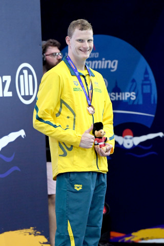 Thumbs Up: Crothers was delighted with his bronze medal.